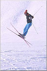 Down hill skier